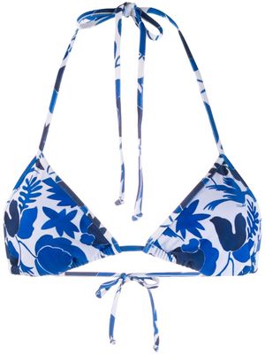 La DoubleJ bas de bikini imprimé - Bleu