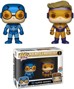 DC Super Heroes Funko Pop Vinyl: Blue Beetle & Booster Gold Double Pack Limited Edition