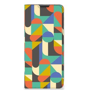 Motorola Moto G51 5G Hoesje met Magneet Funky Retro