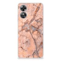 OPPO A17 | TPU | Siliconen hoesje | Marmer Oranje