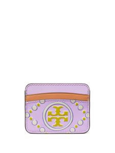 Tory Burch porte-cartes en cuir à logo embossé - Rose