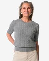 HEMA Dames kabeltrui Fally middengrijs (middengrijs)
