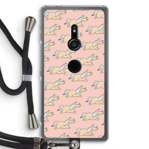 Ponys: Sony Xperia XZ2 Transparant Hoesje met koord