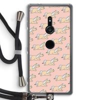 Ponys: Sony Xperia XZ2 Transparant Hoesje met koord