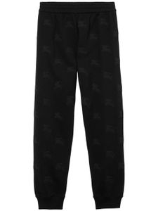 Burberry pantalon de jogging à logo EKD brodé - Noir