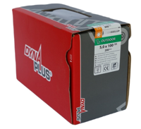 Dynaplus Unischroef/Spaanplaatschroef Ar-Coating Platkop Deeldraad Torx TX25 5.0X100/55 | 200 stuks - 0281.08.42601