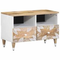 Tv-meubel 70x33,5x46 cm massief mangohout - thumbnail