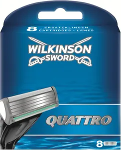 Wilkinson Sword Quattro Scheermesjes - 8 stuks