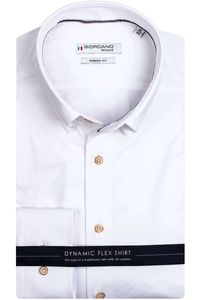 Giordano Modern Fit Overhemd wit, Effen