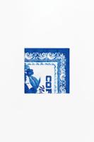 Stempel sjaal - BLUE - U