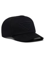 Prada casquette à logo brodé - Noir