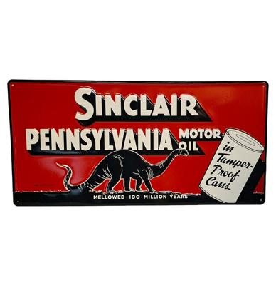 Sinclair Pennsylvania Stalen Bord Met Relief - 59 x 30cm
