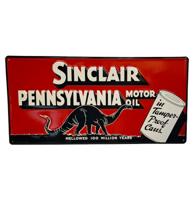 Sinclair Pennsylvania Stalen Bord Met Relief - 59 x 30cm