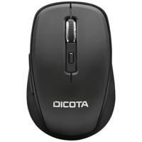 Dicota TRAVEL Muis Bluetooth Optisch Zwart 5 Toetsen 800 dpi, 1200 dpi, 1600 dpi
