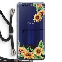 Zonnebloemen: Honor 9 Transparant Hoesje met koord