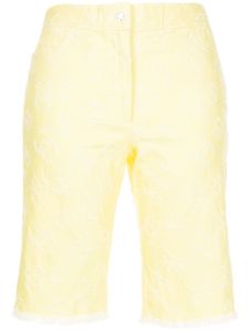 CHANEL Pre-Owned bermuda en broderie anglaise (2006) - Jaune