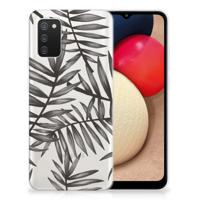 Samsung Galaxy A02s | TPU Case | Leaves Grey