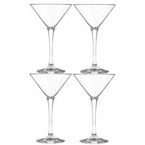 4x Cocktail/Martini glazen 250 ml in luxe doos   -