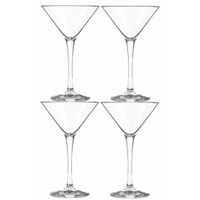 4x Cocktail/Martini glazen 250 ml in luxe doos   -