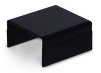 Canalit Systeem25 eindstuk 25x13mm zwart - 4745725