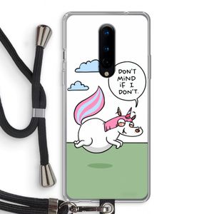 Unicorn: OnePlus 8 Transparant Hoesje met koord