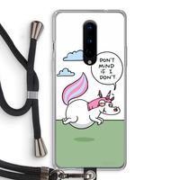 Unicorn: OnePlus 8 Transparant Hoesje met koord