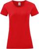 Fruit Of The Loom F131 Ladies´ Iconic T - Red - XXL