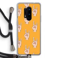 Rock: OnePlus 8 Pro Transparant Hoesje met koord