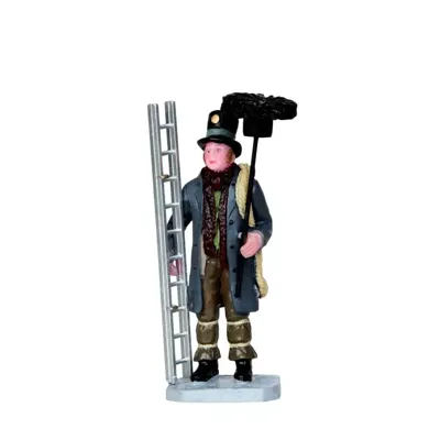 Lemax chimney sweep kerstdorp figuur type 2 Caddington Village 2013