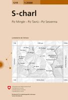 Wandelkaart - Topografische kaart 1219 S-charl | Swisstopo - thumbnail
