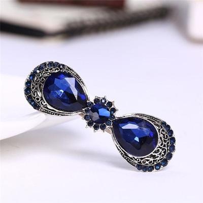 Vrouwen Vintage Crystal Strass bloem haar PIN meisjes antieke zilveren Barrette Butterfly Hair clip