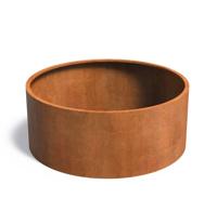 Cortenstaal plantenbak CIRCUM zonder bodem 200x80cm.