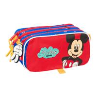 Pennenetui met 3 vakken Mickey Mouse Clubhouse Good day Blauw 21,5 x 10 x 8 cm