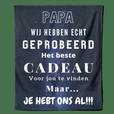 Fleecedeken Vaderdag - Papa - Pillow Buddies