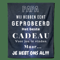 Fleecedeken Vaderdag - Papa - Pillow Buddies