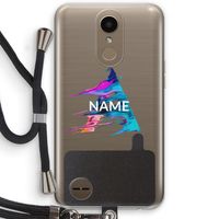 Abstract Spectrum: LG K10 (2017) Transparant Hoesje met koord