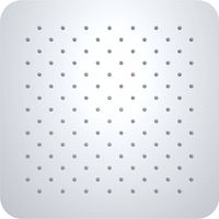 Saqu Cubo Rounded hoofddouche vierkant 30cm geborsteld staal