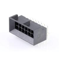 Molex 444281202 Male header, inbouw (standaard) Totaal aantal polen: 12 Inhoud: 1 stuk(s) Tray