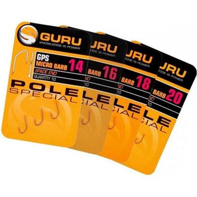 Guru Guru Pole Special Hook Size 18 (Barbed/Spade End)