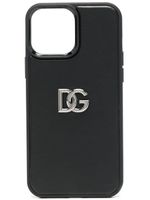 Dolce & Gabbana coque d'iPhone 13 Pro Max à plaque logo - Noir