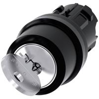 Siemens 3SU10004BC010AA0 3SU1000-4BC01-0AA0 Sleutelschakelaar Kunststof frontring Zwart 1 x 45 ° 1 stuk(s)