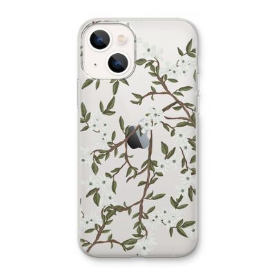 Blossoming spring: iPhone 13 mini Transparant Hoesje