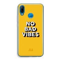 No Bad Vibes: Huawei P20 Lite Transparant Hoesje