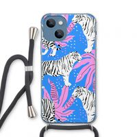 Tijger: iPhone 13 mini Transparant Hoesje met koord