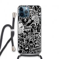 Vexx Black Mixtape: iPhone 13 Pro Max Transparant Hoesje met koord