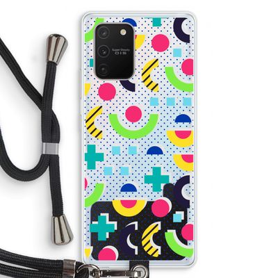 8-bit N°1: Samsung Galaxy S10 Lite Transparant Hoesje met koord