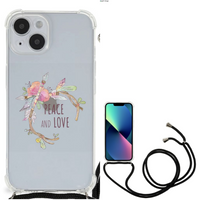 iPhone 14 Stevig Bumper Hoesje Boho Text