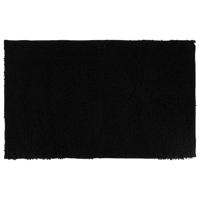 Tendance Badmat microfiber - hoogpolig - zwart - 50 x 80 cm - badkamer - antislip - thumbnail