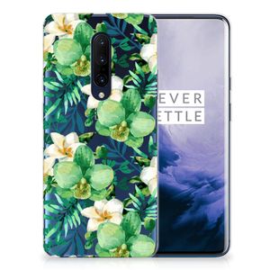 OnePlus 7 Pro TPU Case Orchidee Groen