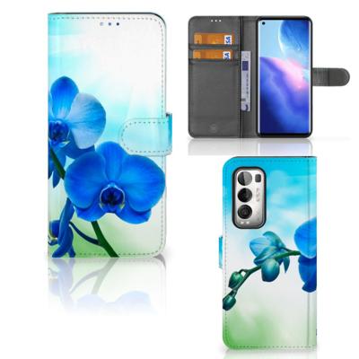 OPPO Find X3 Neo 5G Hoesje Orchidee Blauw - Cadeau voor je Moeder